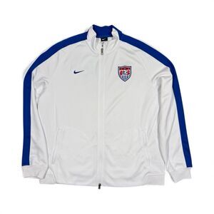 Nike Team USA US Men’s National Team USMNT Soccer Track Jacket White w/ Logo 2XL